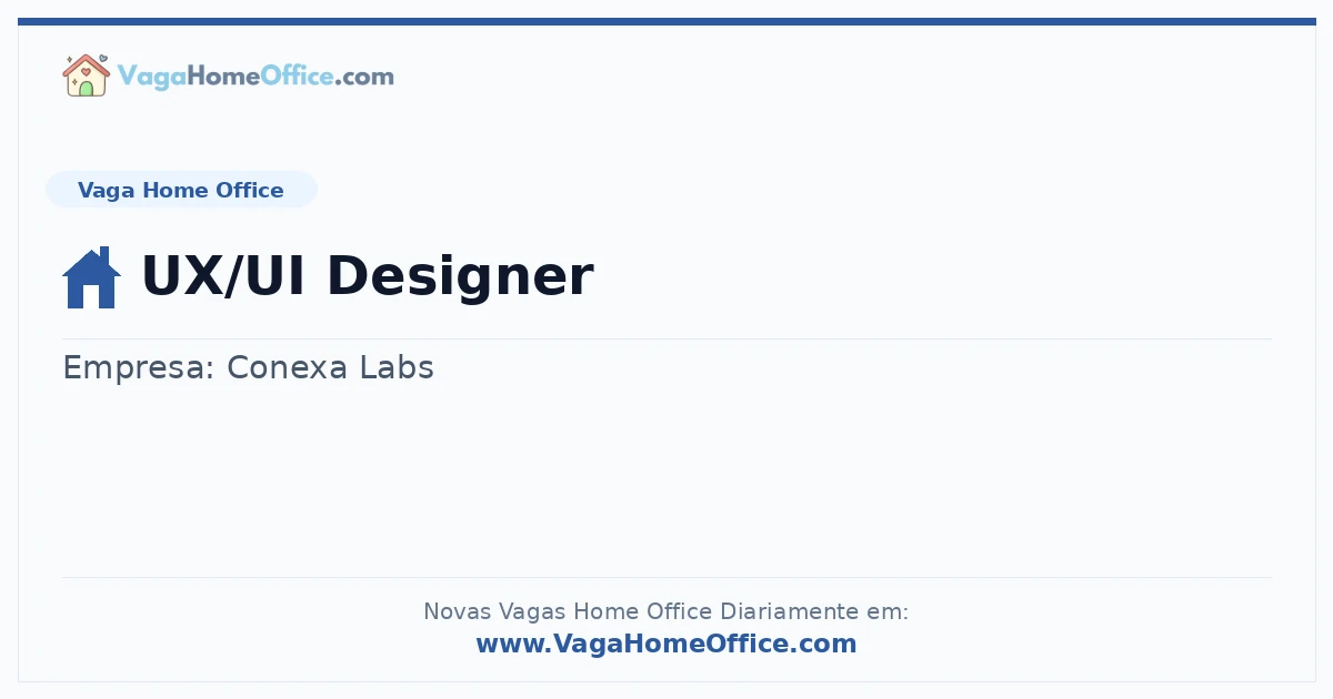 Vaga Home Office: UX/UI Designer | Quero Home