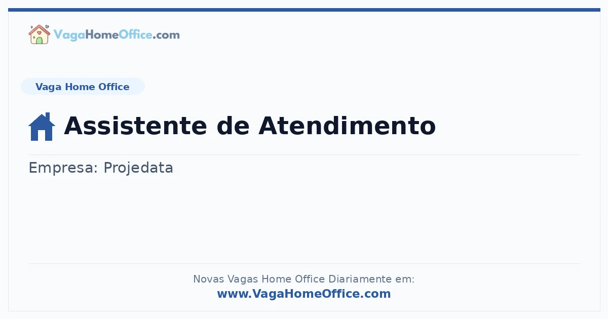 Assistente de Atendimento