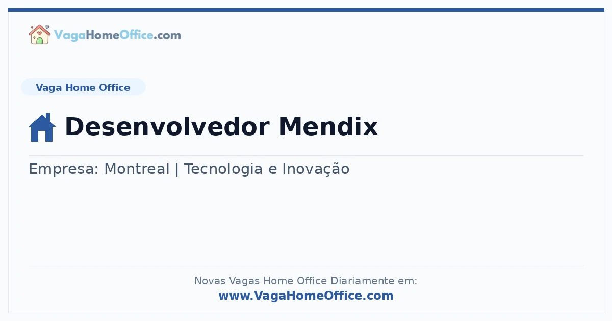 Desenvolvedor Mendix