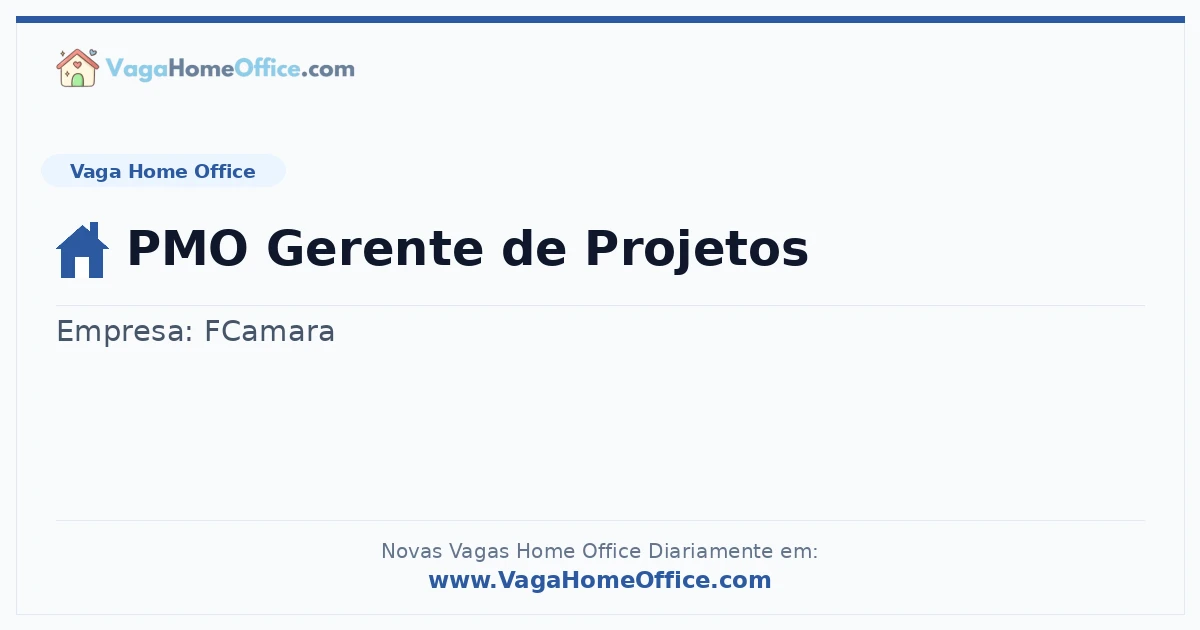 PMO Gerente de Projetos
