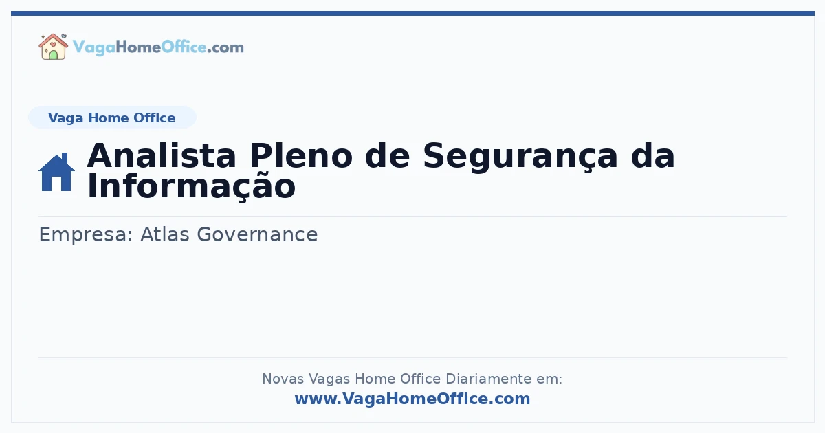 Analista Pleno de Segurança da Informação