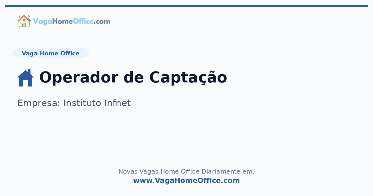 Operador de Captação