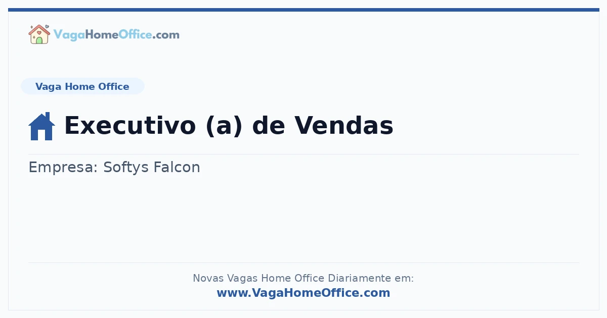 Executivo (a) de Vendas