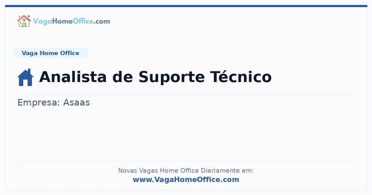 Analista de Suporte Técnico