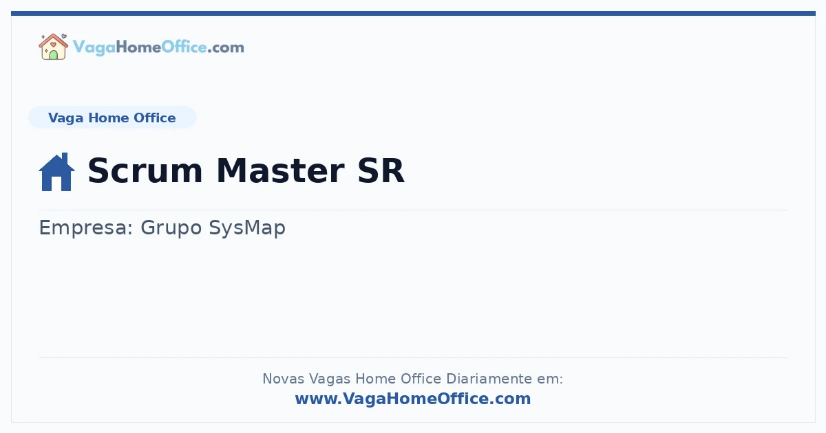 Scrum Master SR
