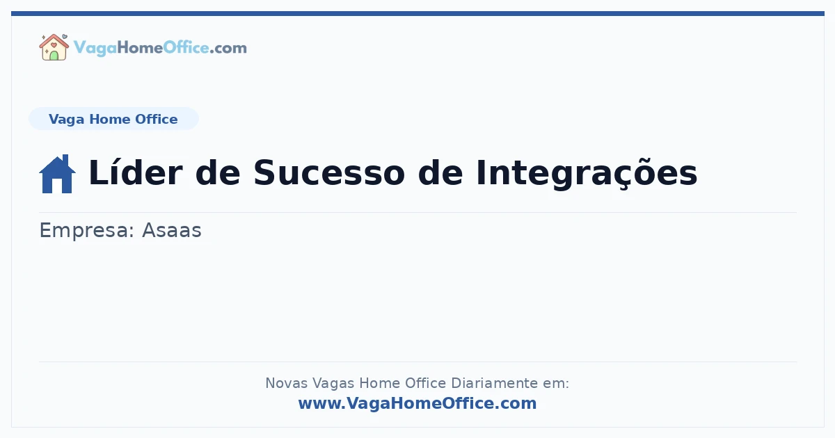 Líder de Sucesso de Integrações