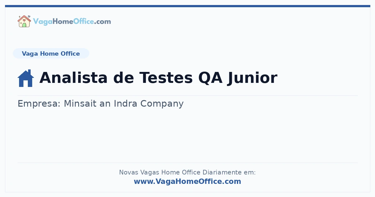 Analista de Testes QA Junior