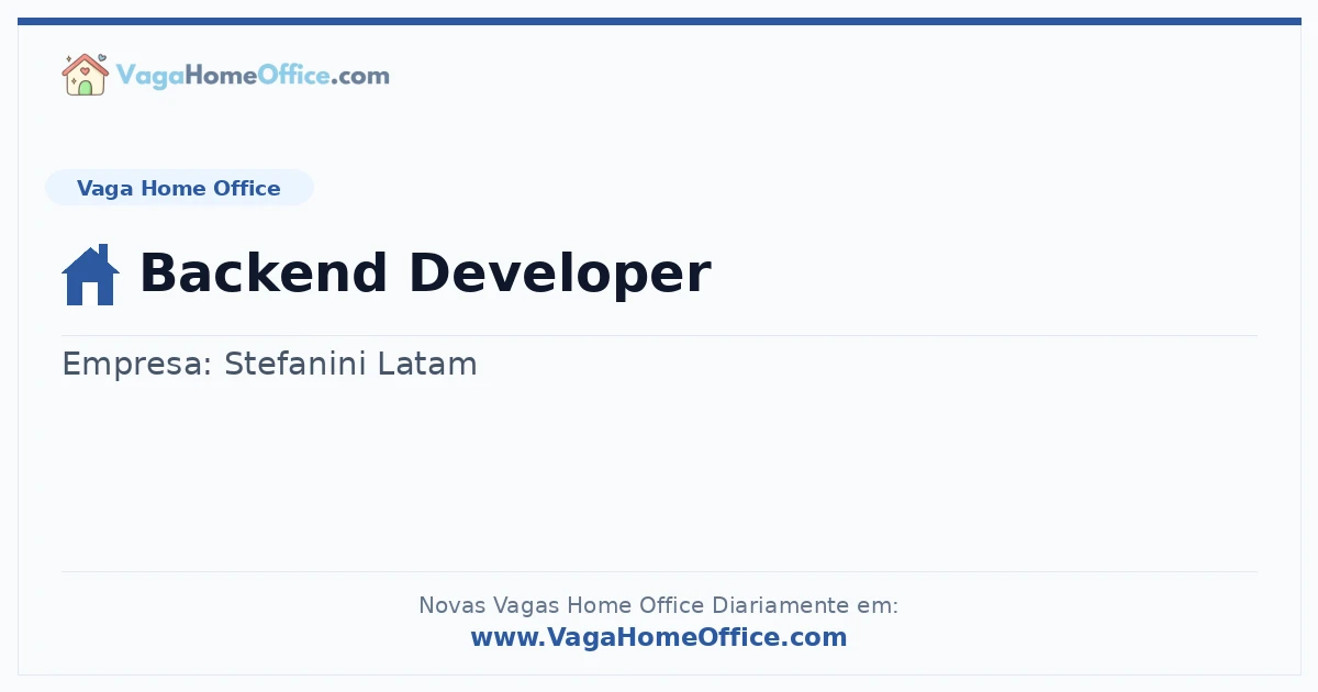 Backend Developer