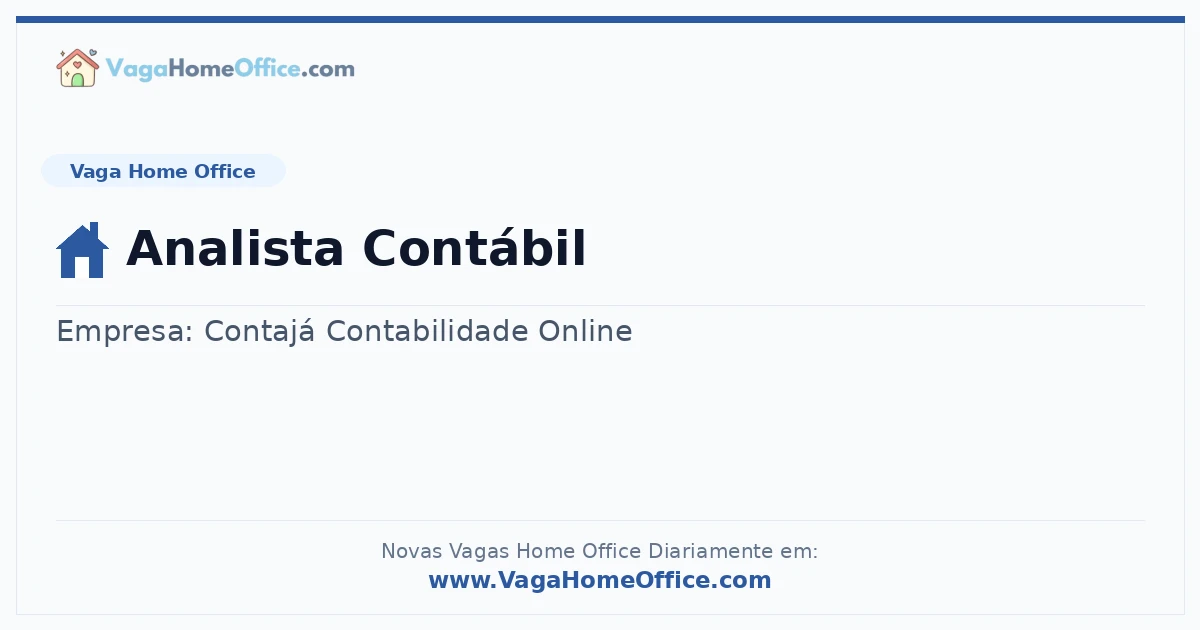 Analista Contábil