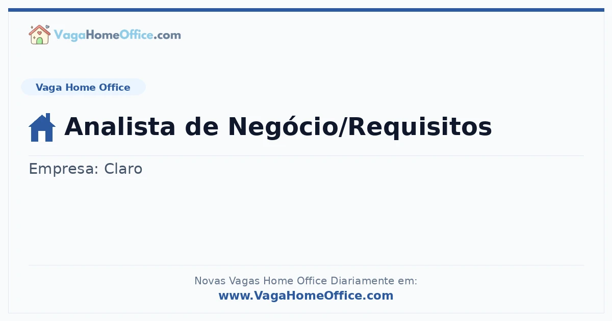 Analista de Negócio/Requisitos