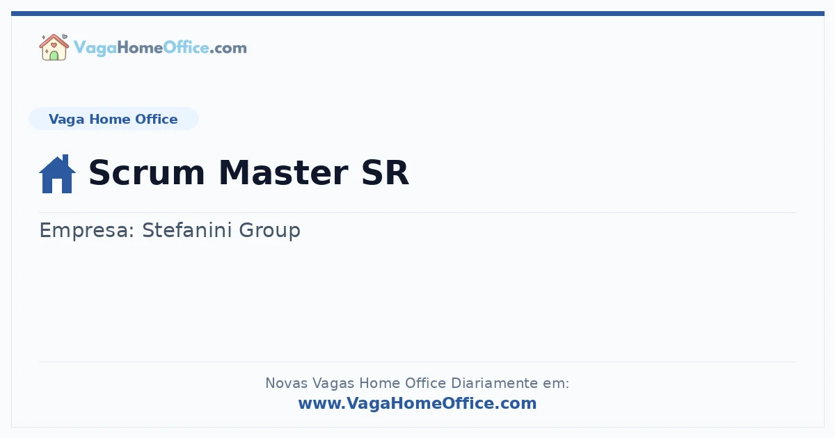 Scrum Master SR